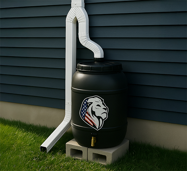 5M - 5M1 - Downspout Diverter & Rain Barrel Install