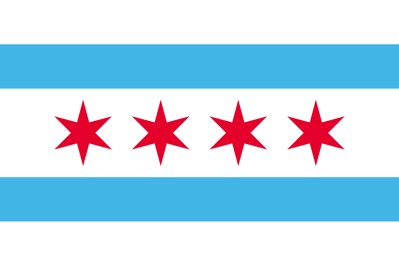 Flag Of Chicago, Illinois