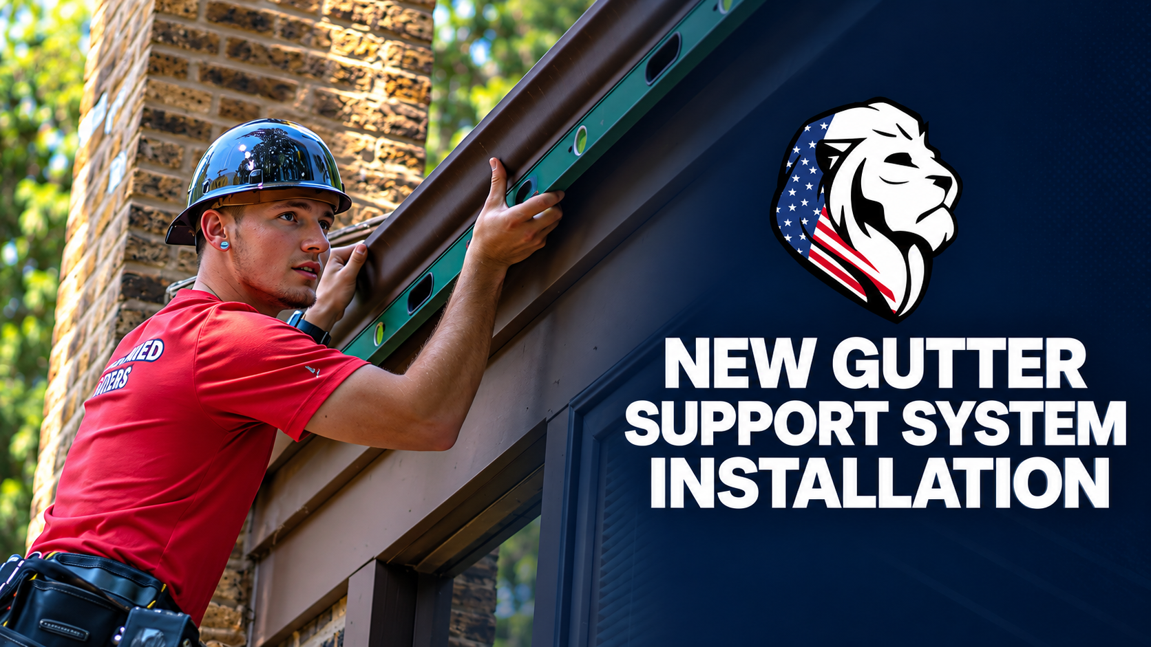 New Gutter Support System Installation (SKU: 3A)